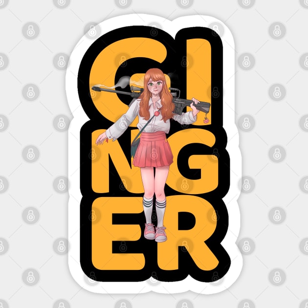 redhead ginger Sticker by G-DesignerXxX